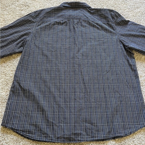 Calvin Klein Garment Wash Men’s Plaid Long Sleeve Button Down Blue Size XXL - Picture 10 of 10